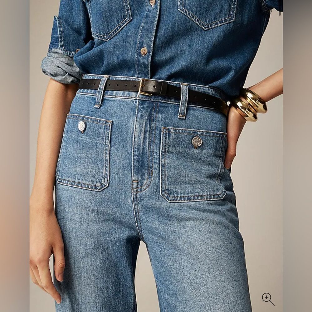 NWT J CREW Full-length slim-wide jean in 1996 semi-stretch - Picture 8 of 13